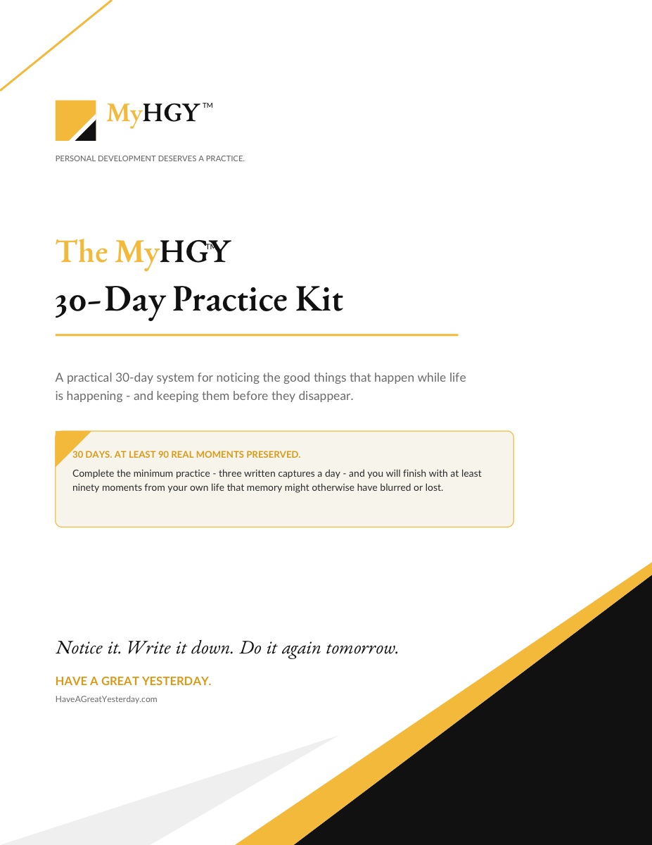 MyHGY™ 30-Day Practice Kit cover